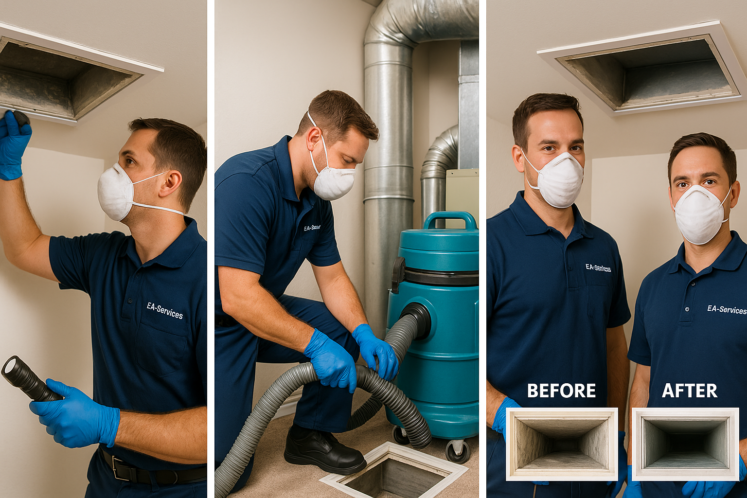 Professional air duct cleaning process in Litchfield Park